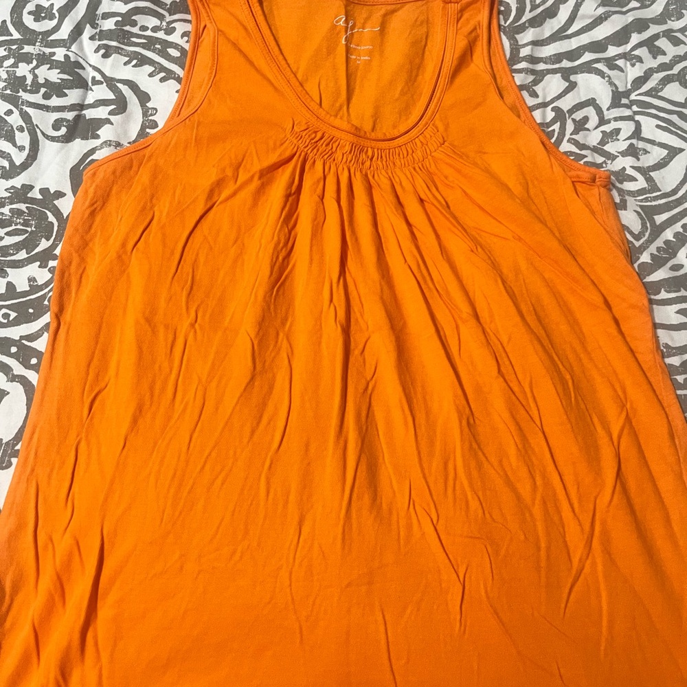 Orange Sleeveless Top